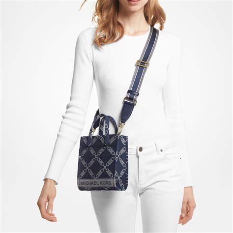 michael kors navy wishbone